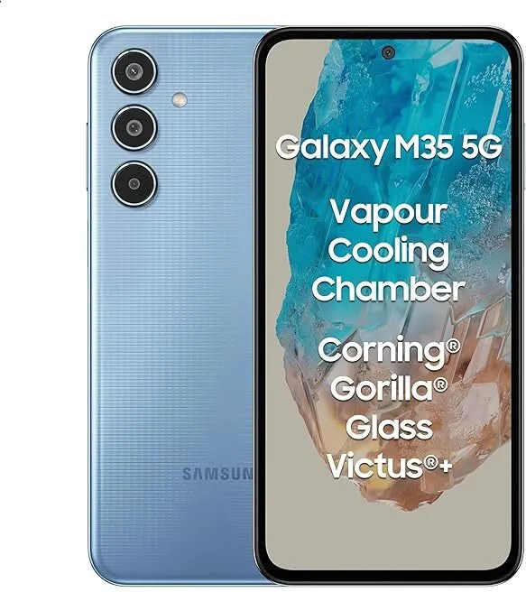 Samsung M35 5G (Daybreak Blue, 8GB + 128 GB)